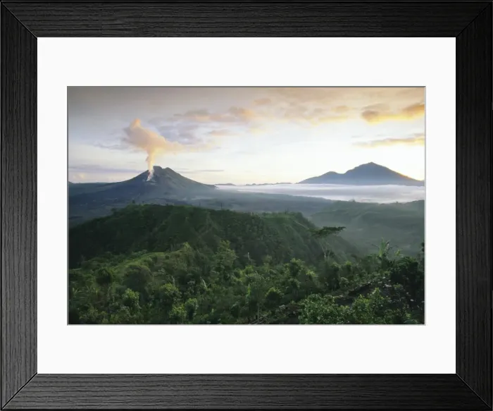 Framed Print : Mount Gunung Batur volcano