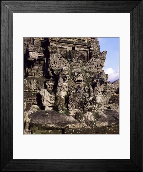 Framed Print : Temple carvings
