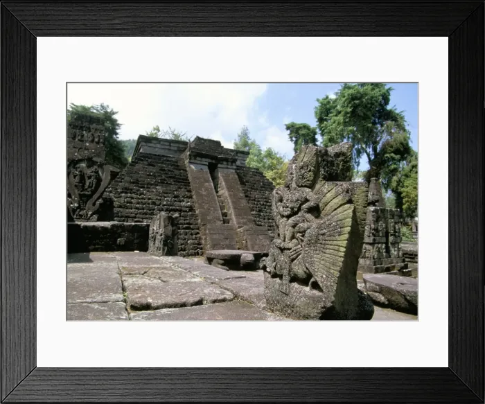 Framed Print : Garuda in front of the 15th century temple of Candi Sukuh Framed Print : Garuda in front of the 15th century temple of Candi Sukuh