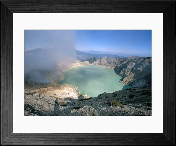 Framed Print : Smoke billowing out from volcano vent Framed Print : Smoke billowing out from volcano vent