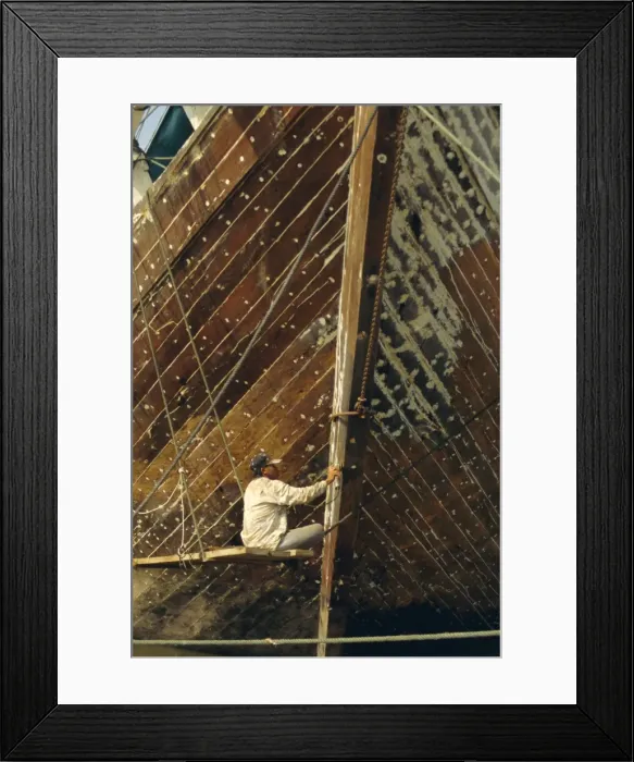 Framed Print : Boatbuilder Framed Print : Boatbuilder