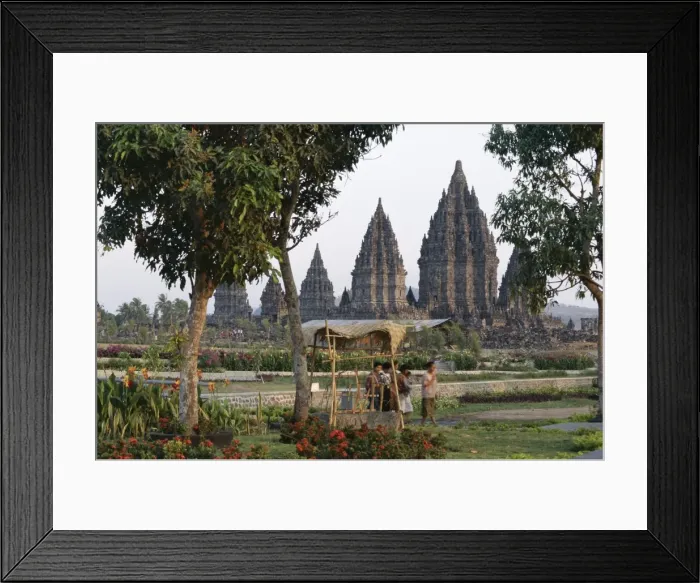 Framed Print : Hindu temples at Prambanan Framed Print : Hindu temples at Prambanan