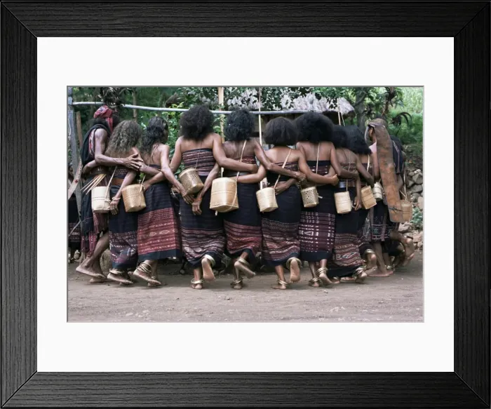 Framed Print : Abui tribal warrior dance Framed Print : Abui tribal warrior dance