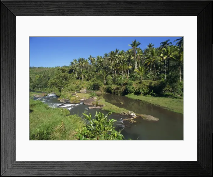 Framed Print : River valley at Kupa Kupa Barong Framed Print : River valley at Kupa Kupa Barong