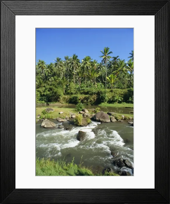 Framed Print : River valley at Kupa Kupa Barong Framed Print : River valley at Kupa Kupa Barong