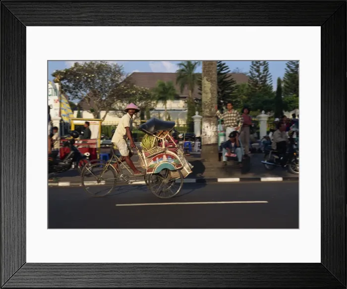 Framed Print : Transport, Jogjakarta Framed Print : Transport, Jogjakarta