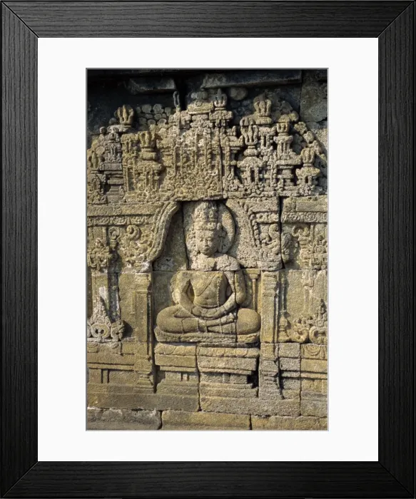 Framed Print : Detail of frieze carving