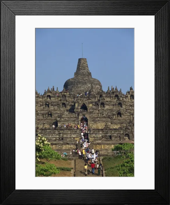 Framed Print : Tourist crowds at the Buddhist monument Framed Print : Tourist crowds at the Buddhist monument