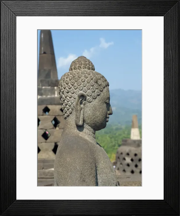 Framed Print : Detail, Buddhist temple
