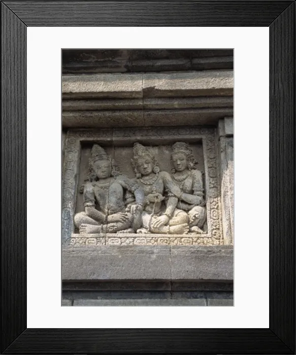 Framed Print : Detail, Prambanan temple Framed Print : Detail, Prambanan temple