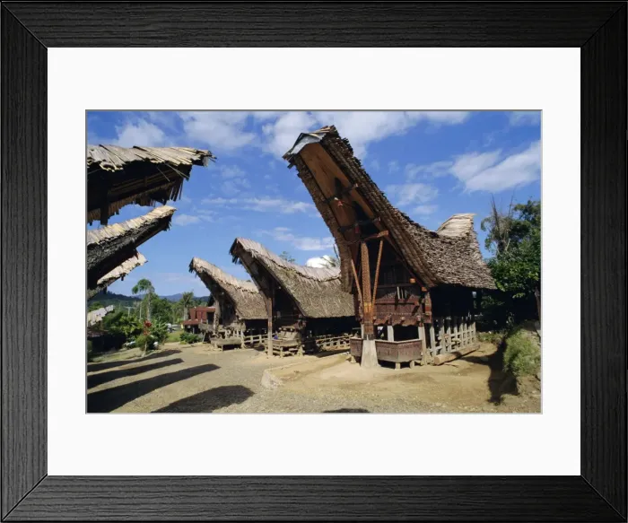 Framed Print : Typical houses and granaries Framed Print : Typical houses and granaries