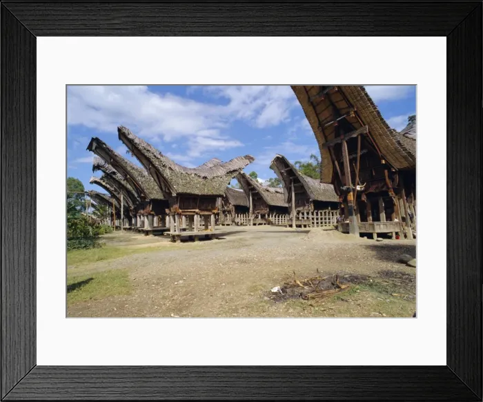 Framed Print : Typical houses and granaries Framed Print : Typical houses and granaries