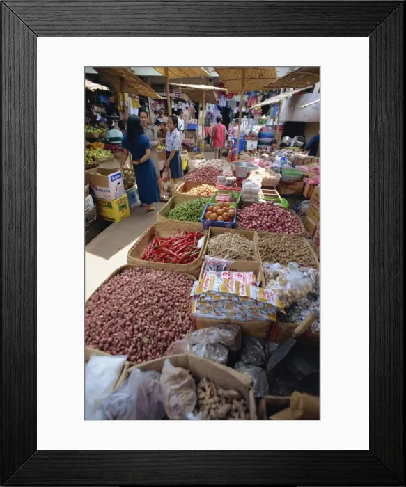 Framed Print : Market, Ubud area