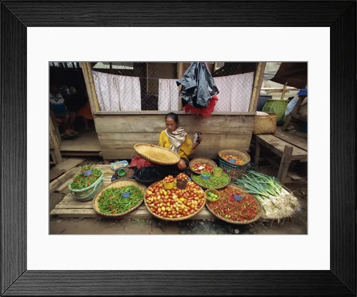 Framed Print : Market, Rantepao Framed Print : Market, Rantepao