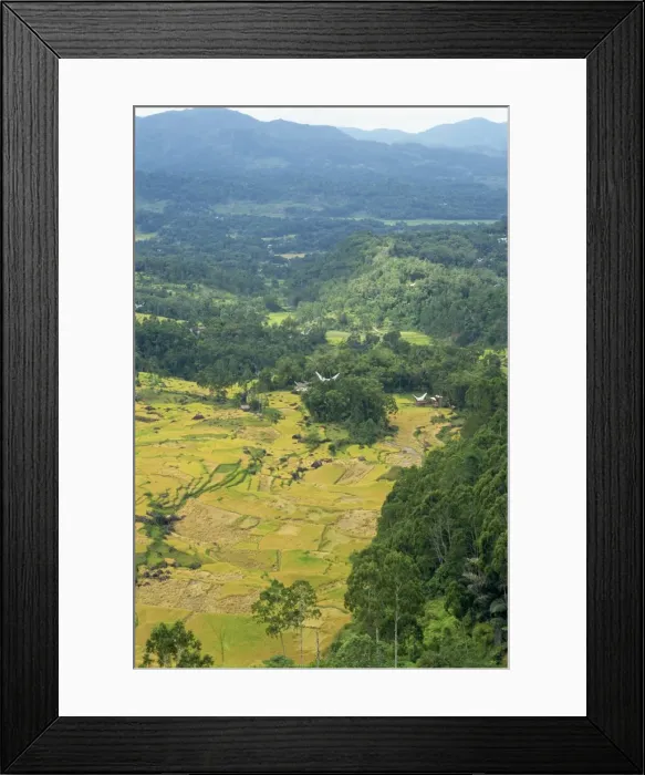 Framed Print : Mountains and valley Framed Print : Mountains and valley