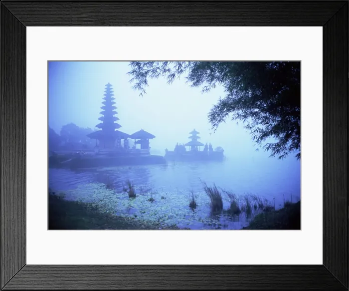 Framed Print : Hindu temple of Bataun in the mist Framed Print : Hindu temple of Bataun in the mist