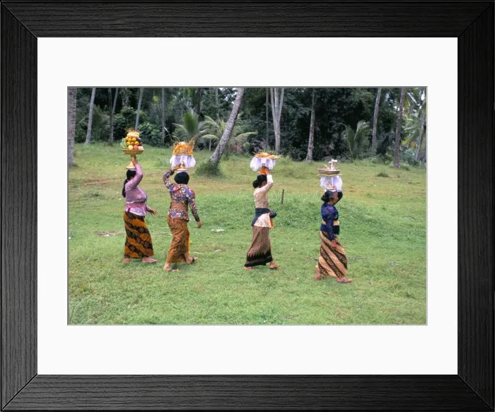 Framed Print : Women in procession for funeral ceremony Framed Print : Women in procession for funeral ceremony