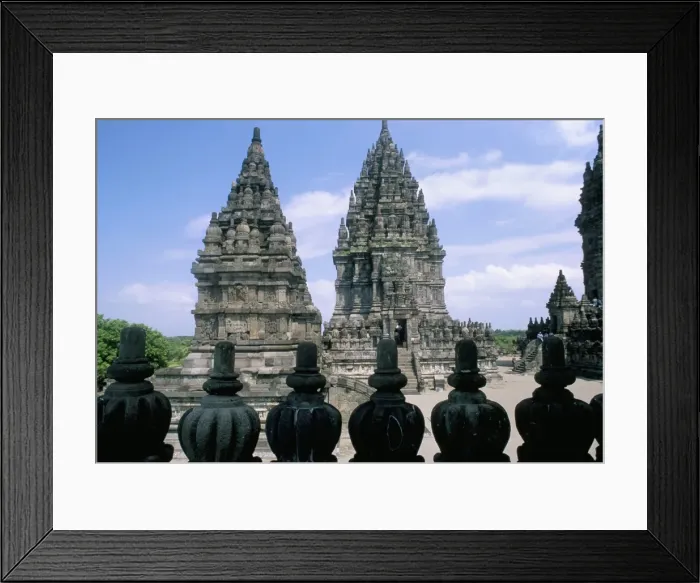 Framed Print : Hindu temples of Candi Prambanan Framed Print : Hindu temples of Candi Prambanan