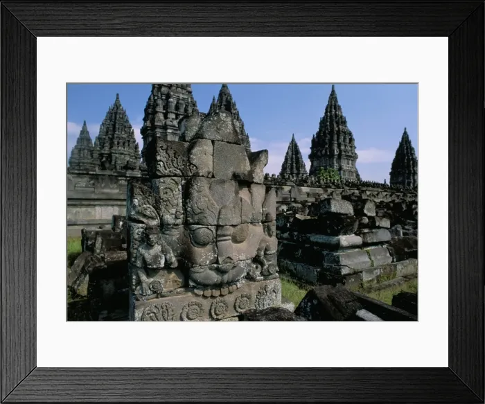 Framed Print : Hindu temples of Candi Prambanan Framed Print : Hindu temples of Candi Prambanan
