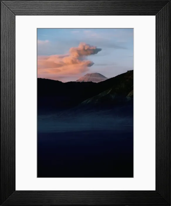 Framed Print : Sumeru volcano erupting Framed Print : Sumeru volcano erupting