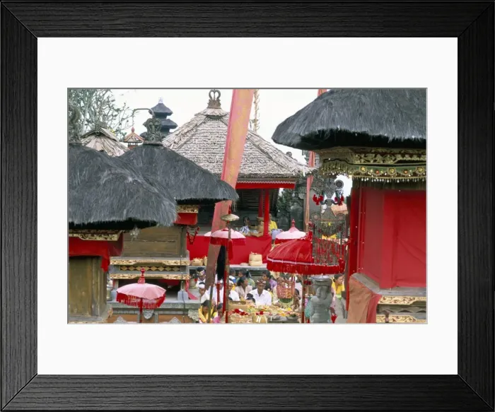 Framed Print : Batara Turum Kabeh ceremony