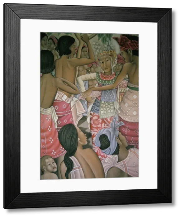 Framed Print : Painting in the Puri Lusikan museum Framed Print : Painting in the Puri Lusikan museum