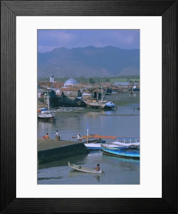 Framed Print : View over port Framed Print : View over port
