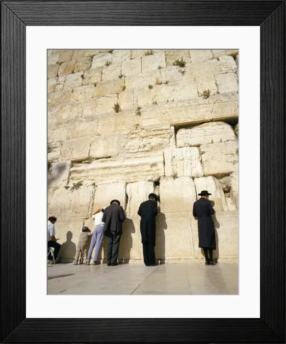 Framed Print : Jews praying at the Western Wall Framed Print : Jews praying at the Western Wall