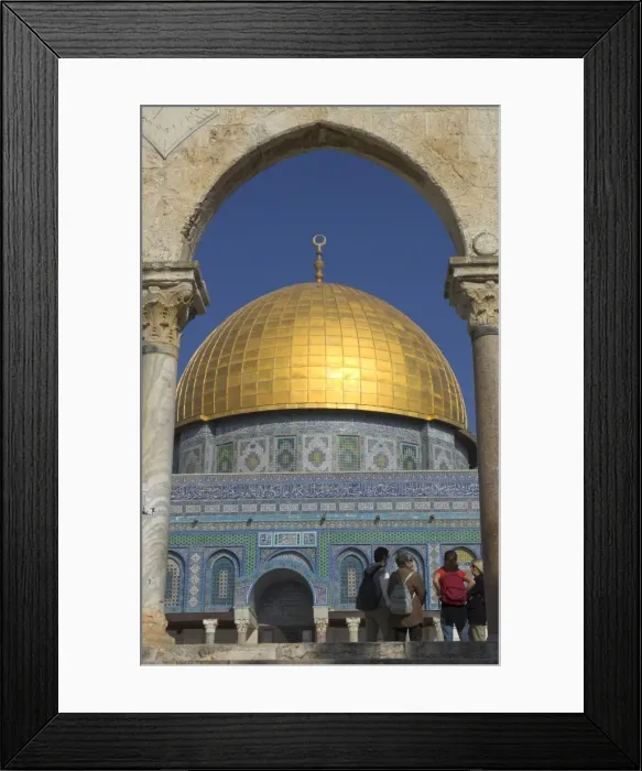 Framed Print : Tourists at the Dome of the Rock Framed Print : Tourists at the Dome of the Rock
