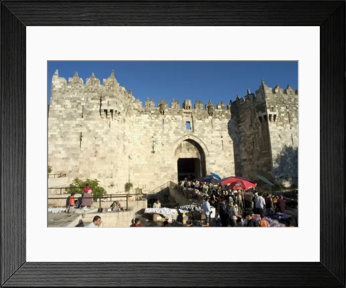 Framed Print : Market at the Damascus Gate Framed Print : Market at the Damascus Gate