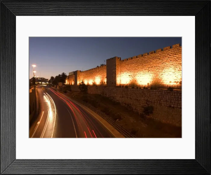 Framed Print : Night time lights of traffic Framed Print : Night time lights of traffic