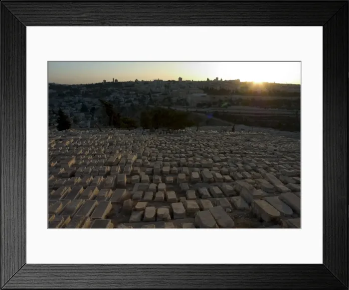 Framed Print : Sunset, Jewish Cemetery Framed Print : Sunset, Jewish Cemetery