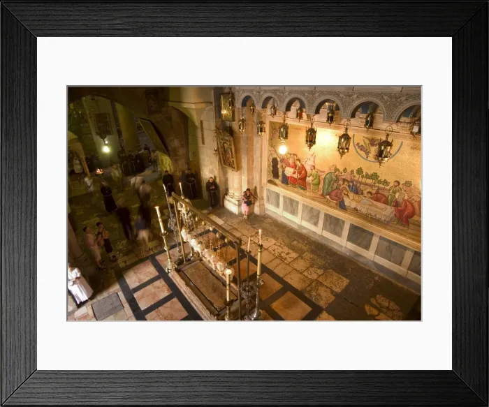 Framed Print : Wall painting of Jesus Christs death Framed Print : Wall painting of Jesus Christs death