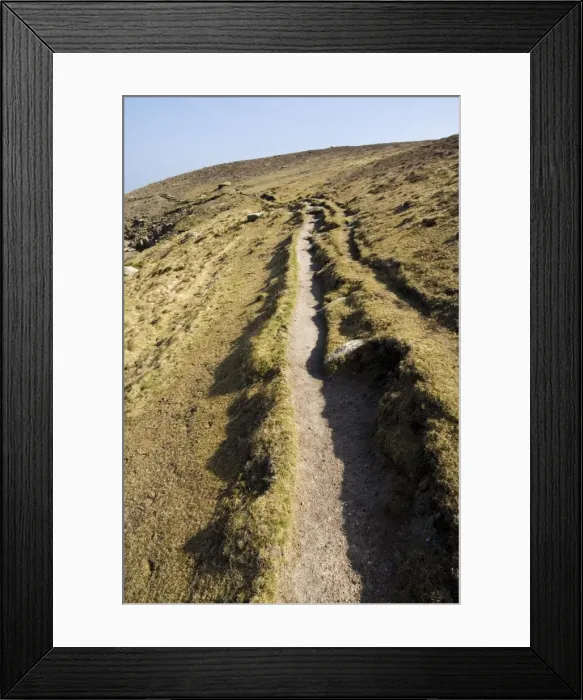 Framed Print : Coastal footpath near Hell Bay