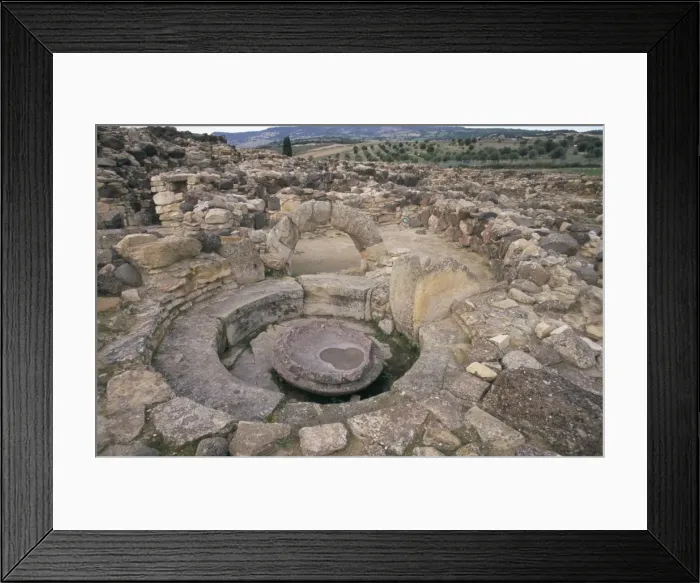 Framed Print : Su Nuraxi Nuraghic complex dating from 1500BC Framed Print : Su Nuraxi Nuraghic complex dating from 1500BC