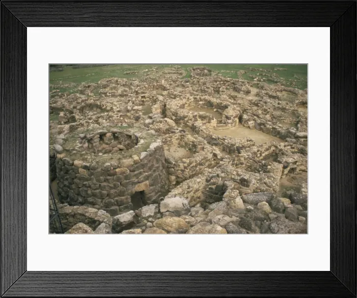 Framed Print : Su Nuraxi Nuraghic complex dating from 1500BC Framed Print : Su Nuraxi Nuraghic complex dating from 1500BC