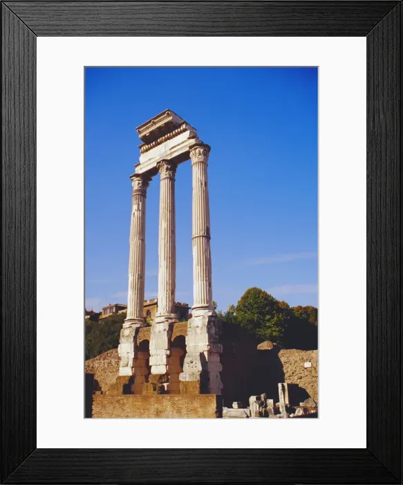 Framed Print : Temple of Castor & Pollux Framed Print : Temple of Castor & Pollux