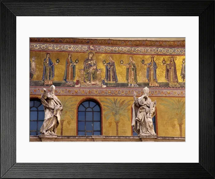 Framed Print : Mosaics of the wise and foolish virgins Framed Print : Mosaics of the wise and foolish virgins