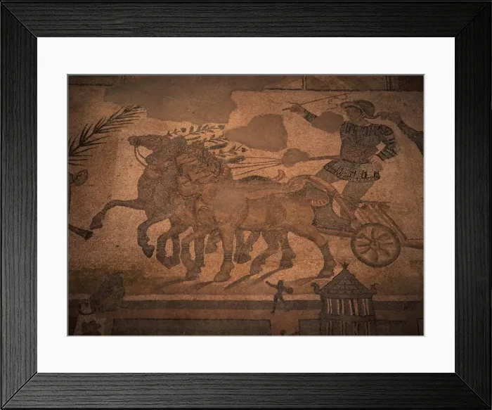 Framed Print : Mosaic of the Great Hunt Framed Print : Mosaic of the Great Hunt