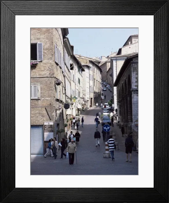 Framed Print : View up Via Raffaello Framed Print : View up Via Raffaello