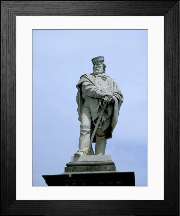 Framed Print : Statue erected 1890 of Giuseppe Garibaldi Framed Print : Statue erected 1890 of Giuseppe Garibaldi