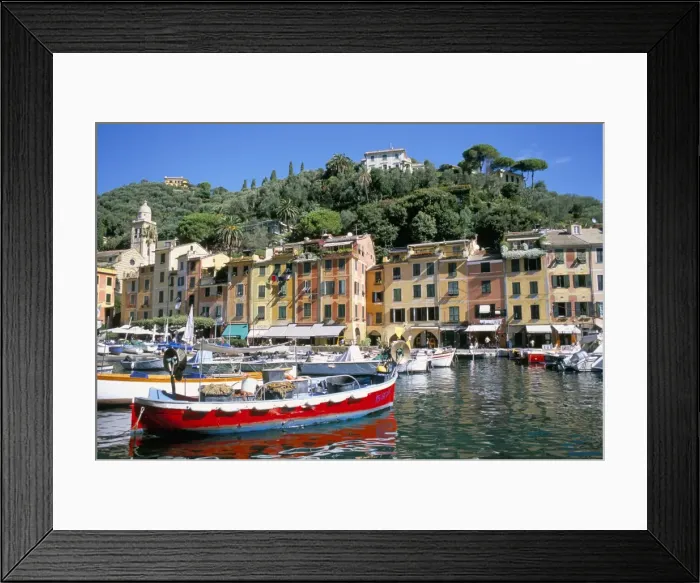 Framed Print : Harbour, Portofino Framed Print : Harbour, Portofino