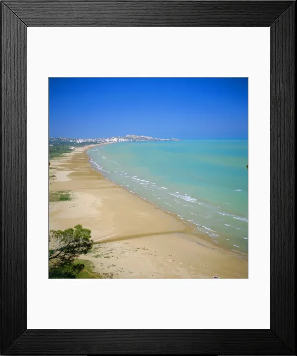 Framed Print : Coastline towards Vieste Framed Print : Coastline towards Vieste