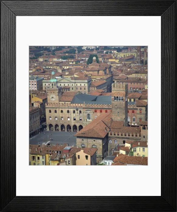 Framed Print : Aerial view over central Bologna Framed Print : Aerial view over central Bologna