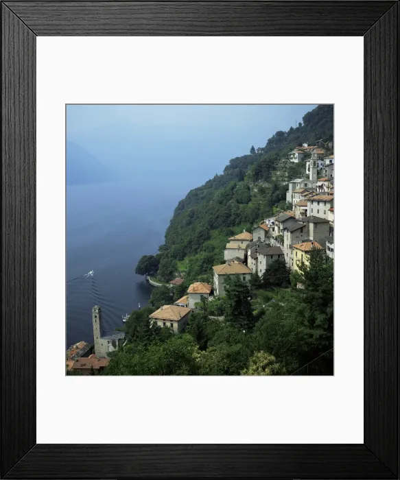 Framed Print : Village of Domaso Framed Print : Village of Domaso