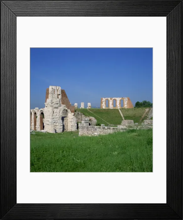 Framed Print : The Roman theatre dating from the Augustan period Framed Print : The Roman theatre dating from the Augustan period
