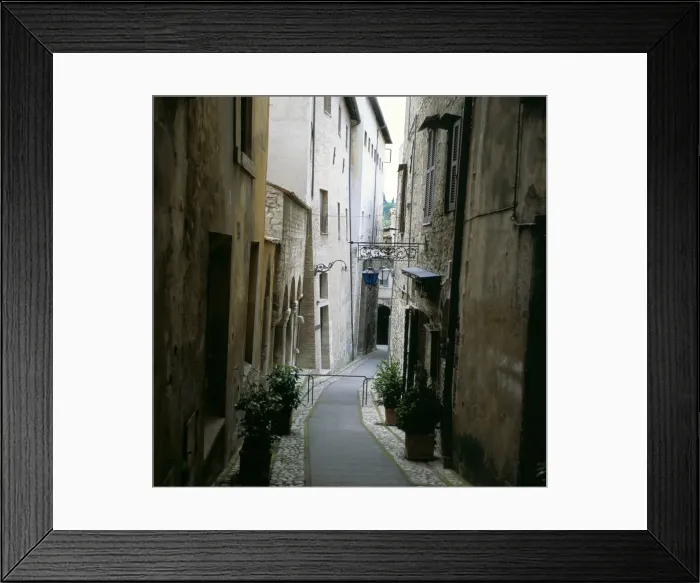 Framed Print : Narrow street in Old Quarter Framed Print : Narrow street in Old Quarter