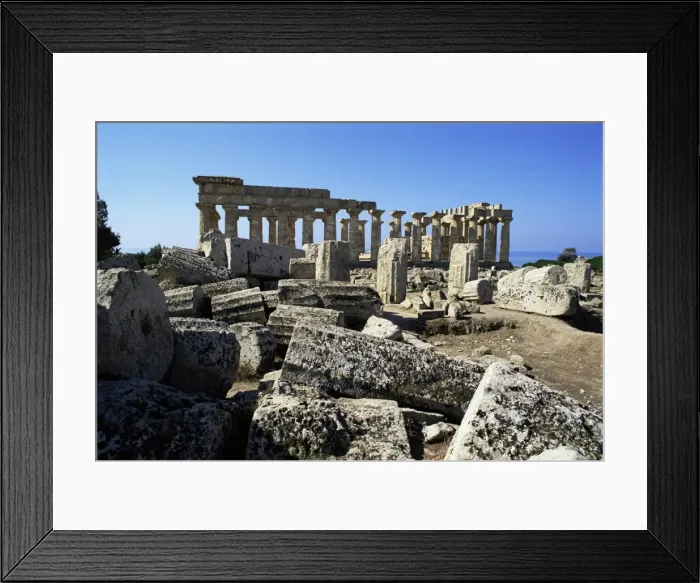 Framed Print : Ruins of the Greek temples Framed Print : Ruins of the Greek temples