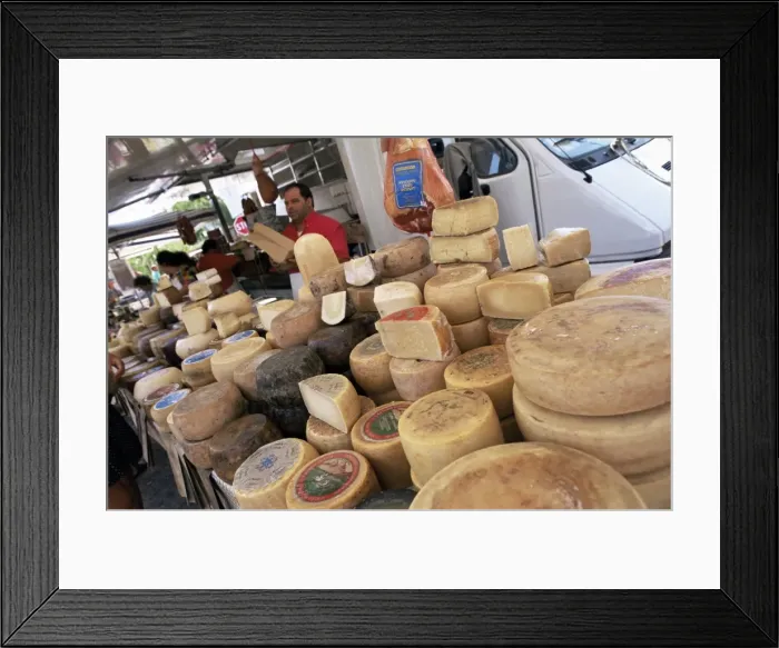Framed Print : Pecorino cheese in the market Framed Print : Pecorino cheese in the market