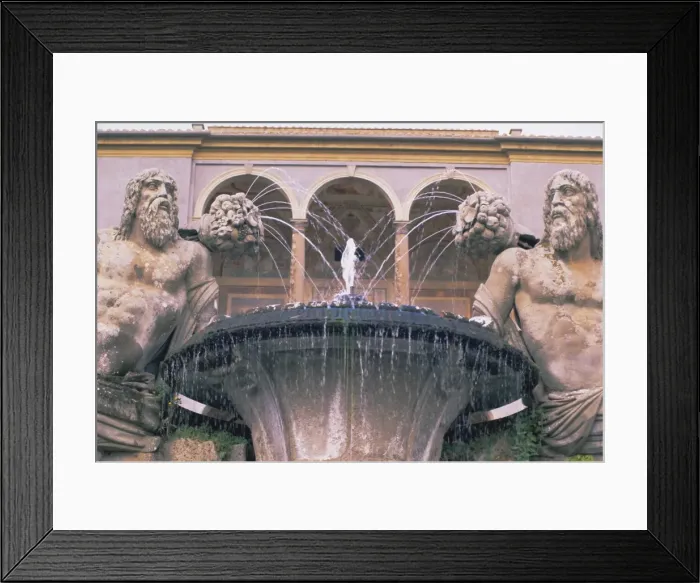 Framed Print : Fountain in the gardens of the Palazzo Farnese Framed Print : Fountain in the gardens of the Palazzo Farnese
